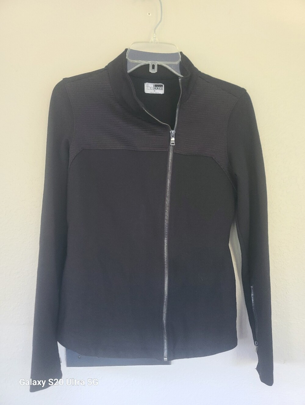 The Base Asymmetrical Zip Fitted Moto Jacket Women's Medium